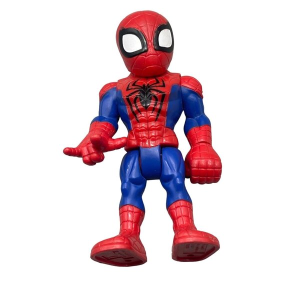 Playskool Marvel Super Hero Adventures spiderman 5" Figure Toy plastic READ - Picture 1 of 6